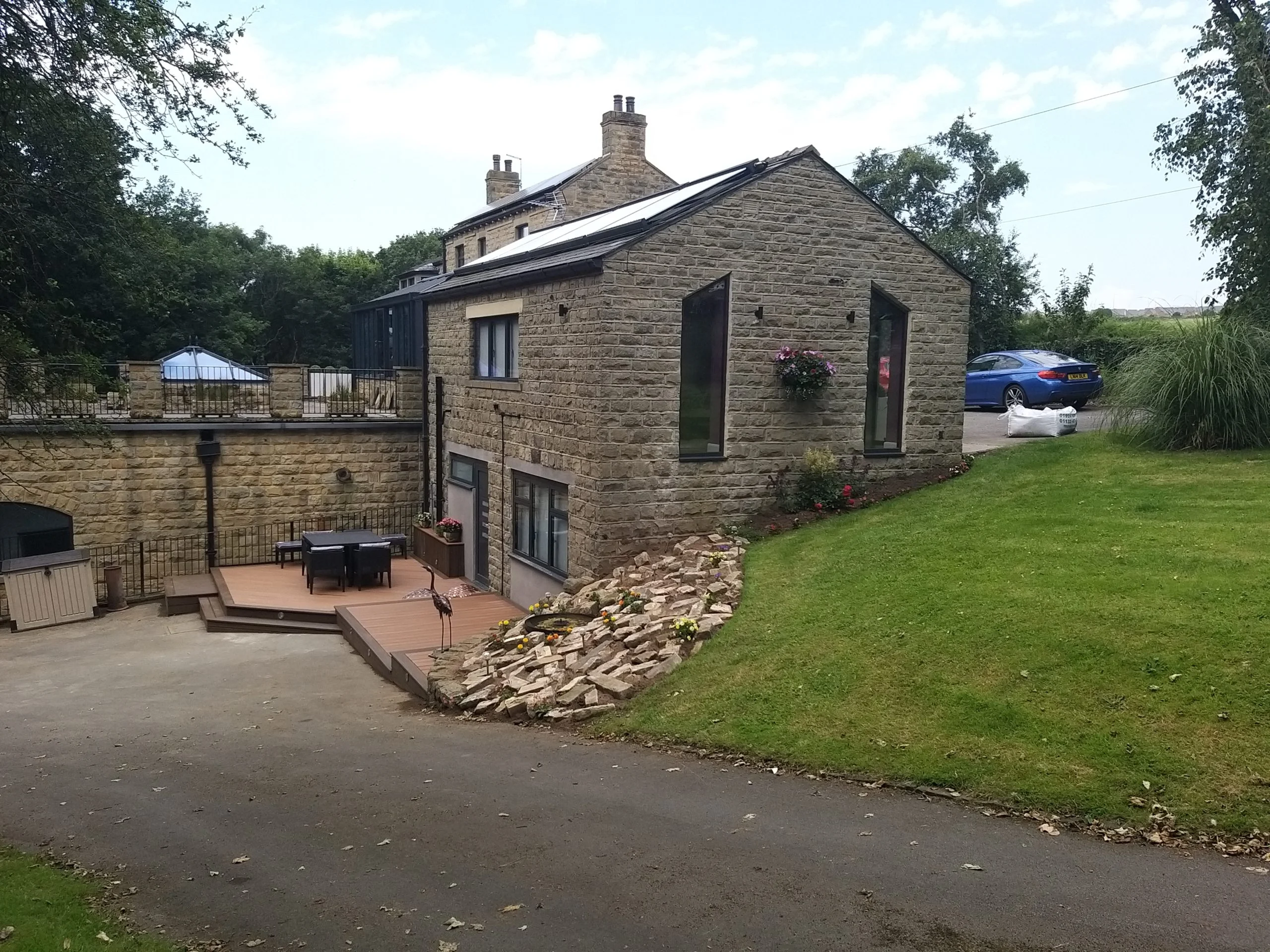 double storey garage conversion alongside house