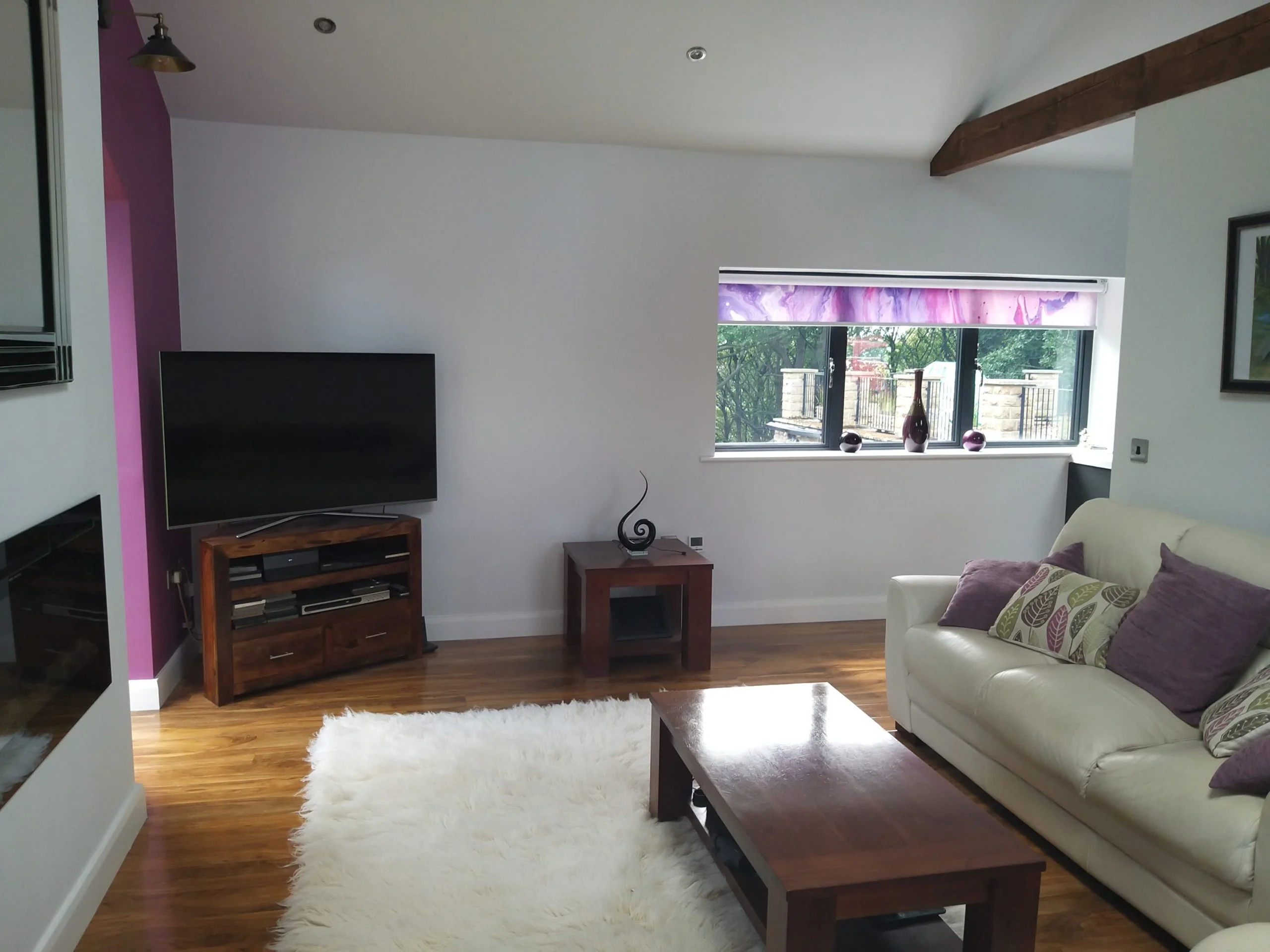 living room of a garage conversion