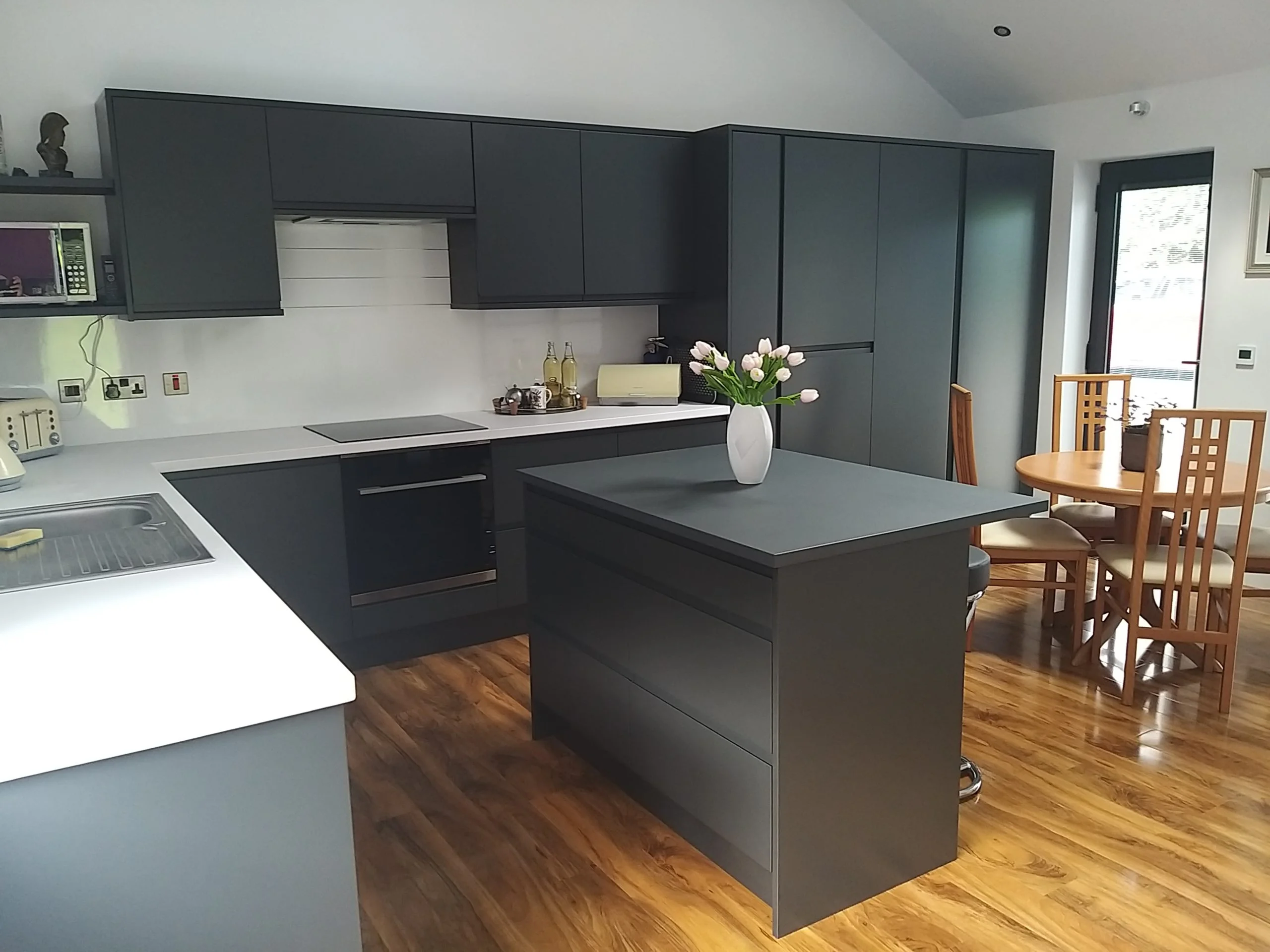 Kitchen of a garage conversion