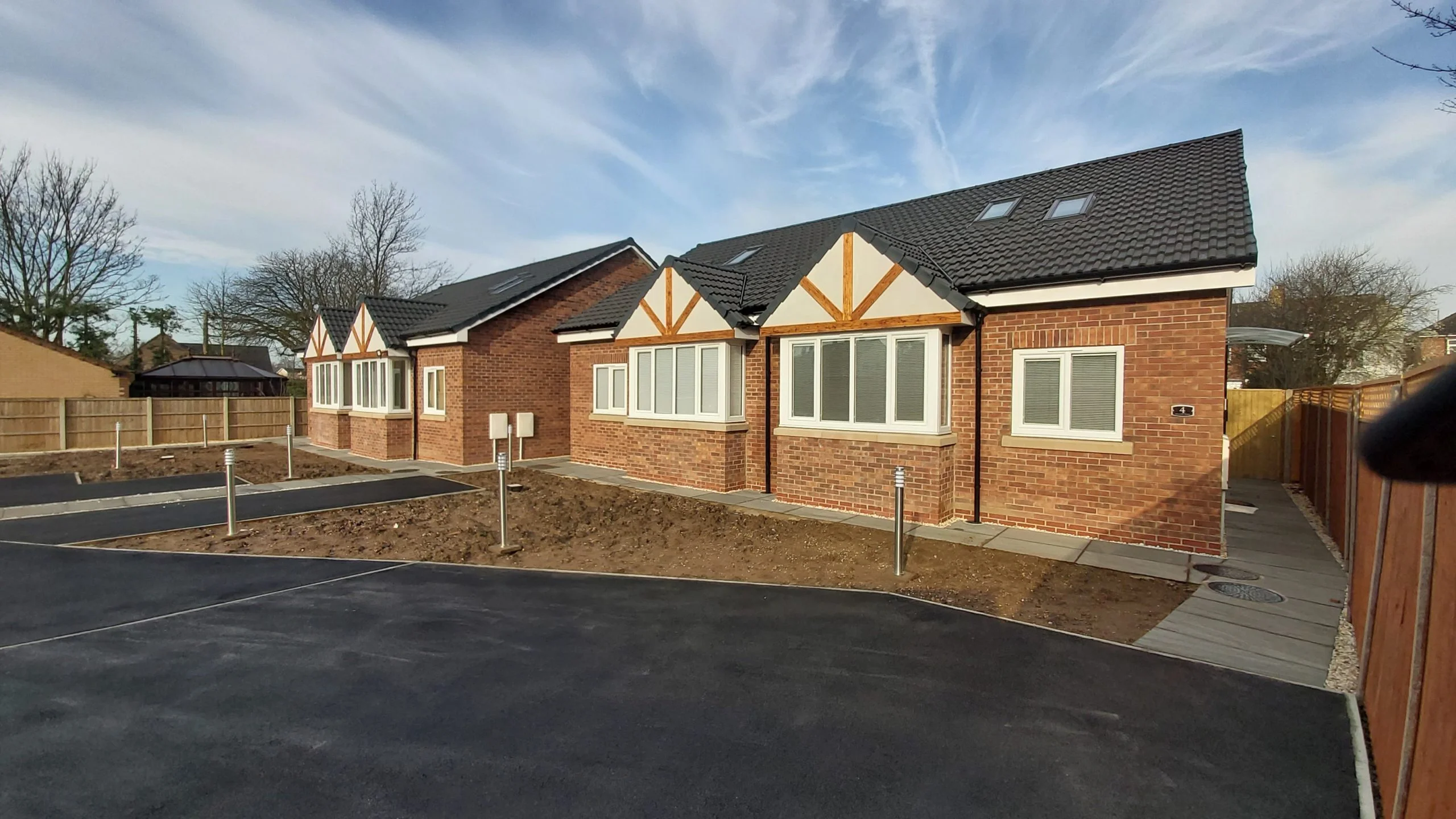 wide angle of bungalow properties