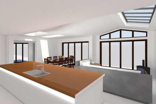 3D visualisation of glass room