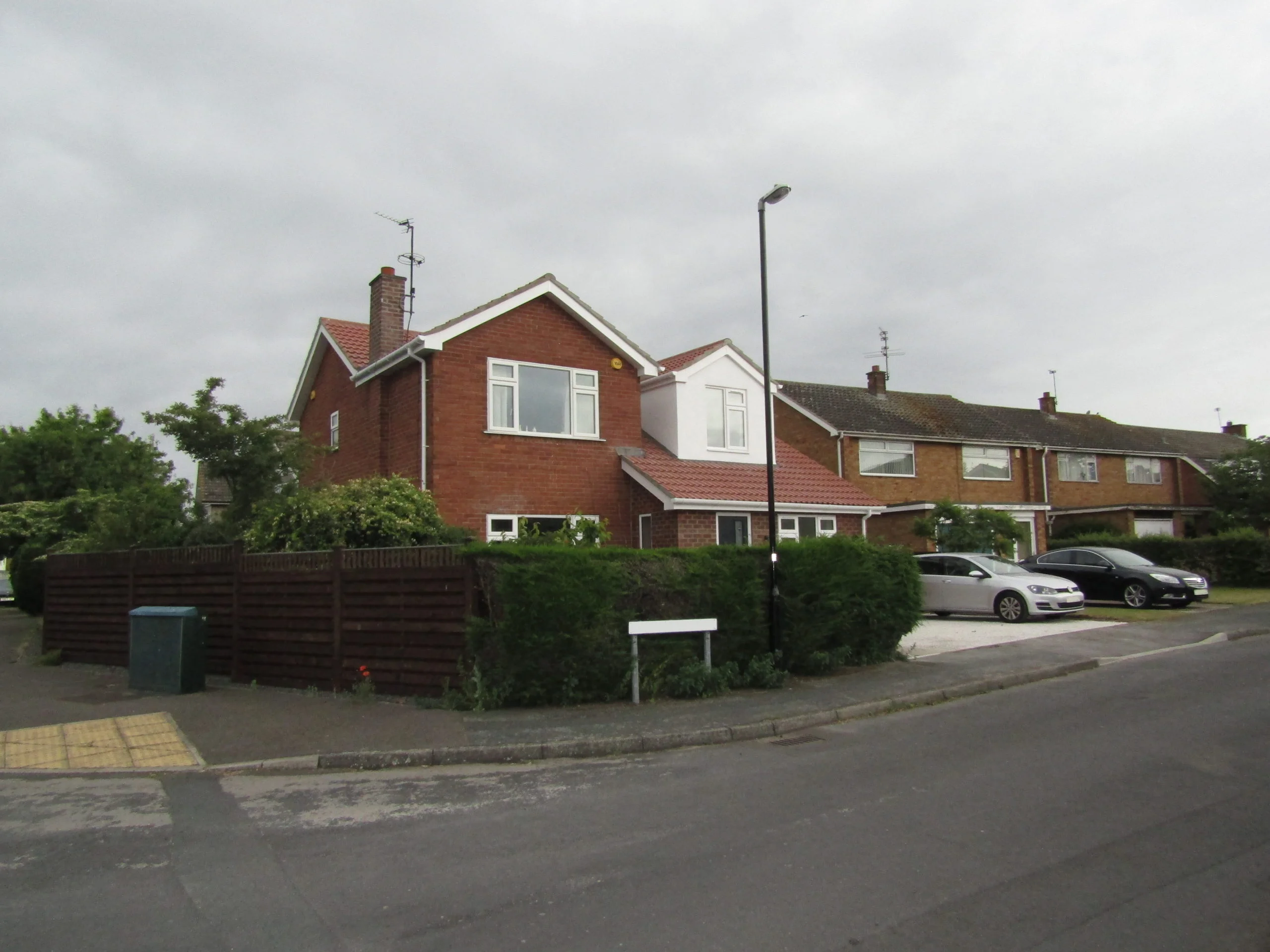 Street front view of house extension and loft conversion