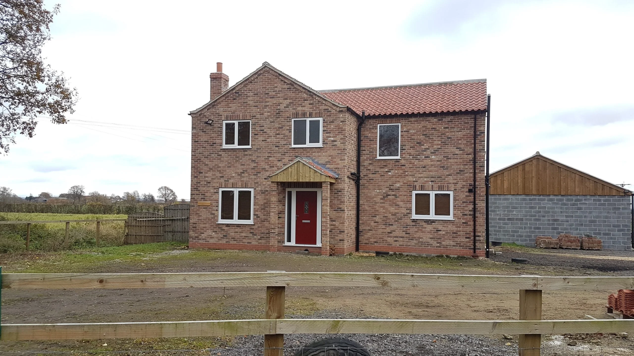 street view of newly built house