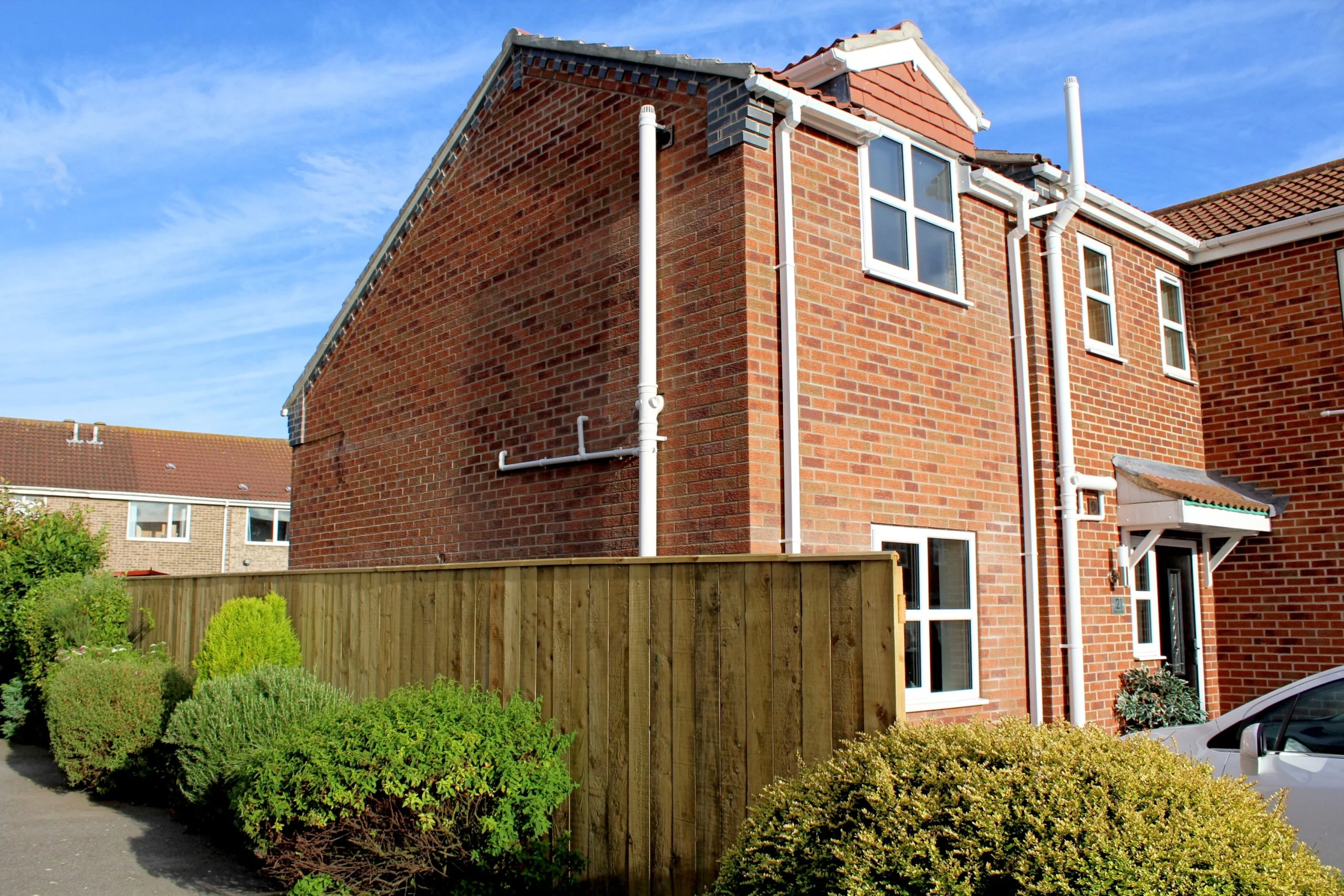 neighbour view of double storey extension