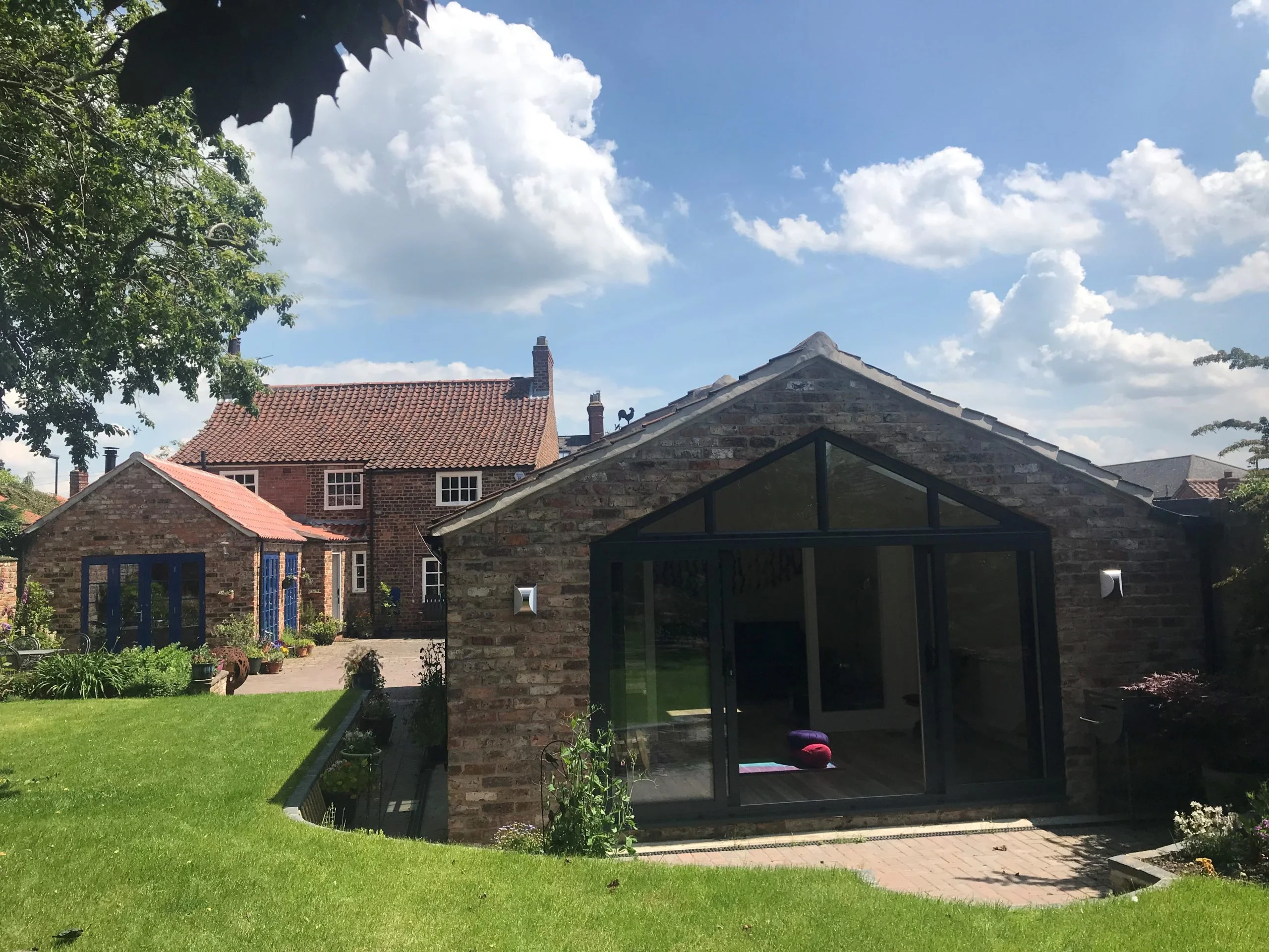 Outside view of garage conversion